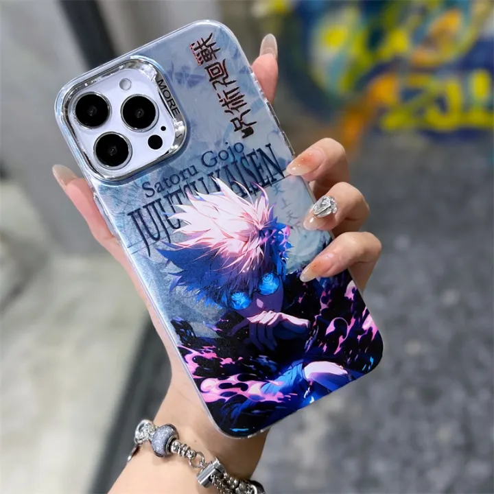 Cute%20Jujutsu%20Kaisen%20Anime%20Satoru%20Gojo%20Phone%20Case%20For%20iPhone%2011%2012%2013%2014%2015%20Pro%20Max%20Luxury%20Electroplated%20Shockproof%20Back%20Cover%20-%20Image%202