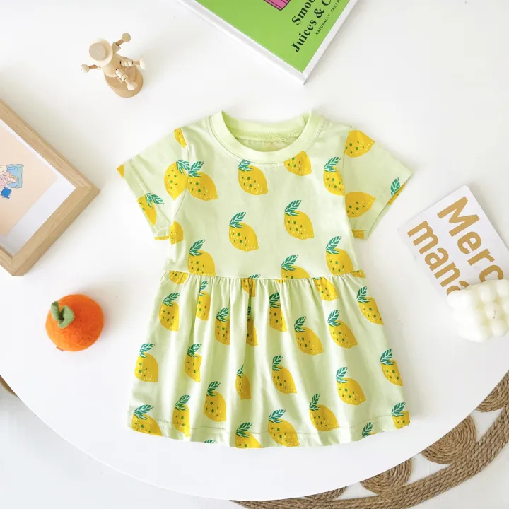 Fashion%20Summer%20Holiday%20Pattern%20Baby%20Dress%20Kids%20Girls%20Clothing%20Short%20Sleeve%20-%20Image%204