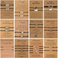 Charm Bracelet For Couple Friendship Compass Tai Chi Butterfly Pendant Rope Chain Bracelet Bangle For Women Men Lucky Jewelry. 
