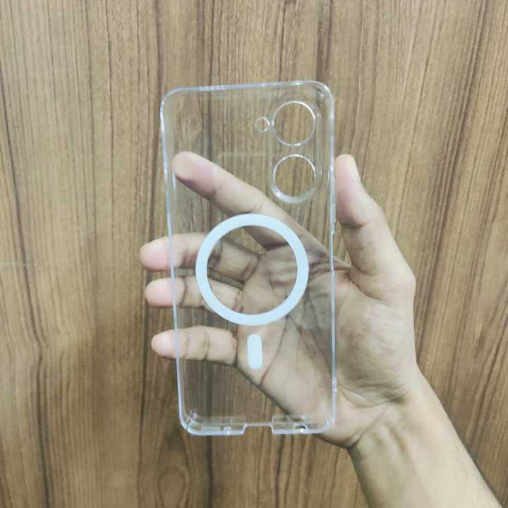 For%20Vivo%20Y03/%20Vivo%20Y03T/vivo%20Y18/%20Vivo%20Y18T/%20Vivo%20Y18i/Y18E%20Transparent%20Magnatic%20Anti%20Yellow%20Clear%20Magsafe%20Protective%20Phone%20Case%20Back%20Cover%20-%20Image%202
