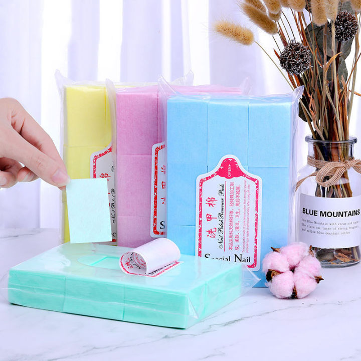 600PCS Nail Cotton Pads Manicure Pedicure Tools Nail Polish Remover Nail Wipes GJCUTE