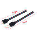 10Pcs 4Pin Male + Female Connector Cable Wire for 3528 5050 LED Strip Light Encounter. 