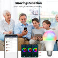 ROVF - Tuya Zigbee Smart Light Bulb - 13W - RGB LED Lamp - Dimmable Timing Voice Control - for Google Home  Alexa Tmall Genie. 