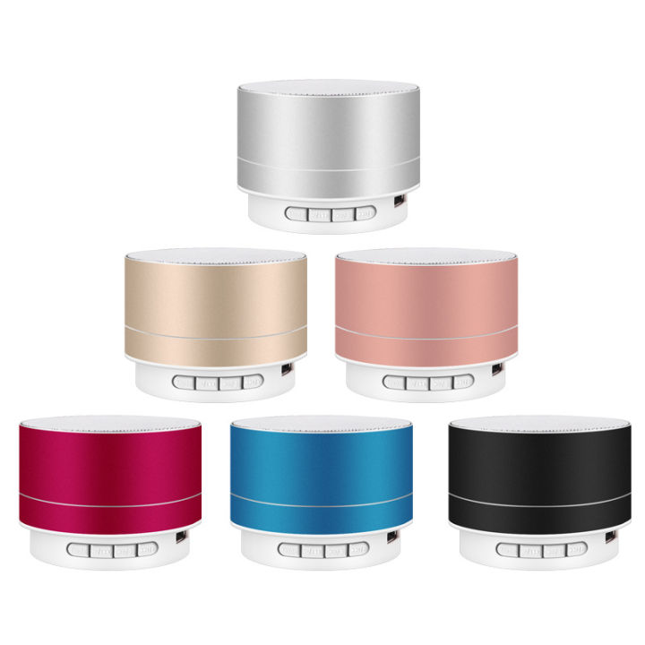 A10 Wireless Bluetooth Speaker Aluminum Alloy Mini Portable Outdoor Subwoofer Music Metal Sound Box For Mobile Phone TF Card PC