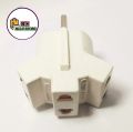 3 Way 2 pin Multi Plug Durable Hard Plastic.