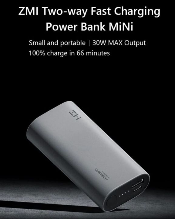 Cuktech%20ZMI%2010000mAh%2030W%20Two-way%20Fast%20Charging%20Powerbank%20QB818%20-%20Image%202