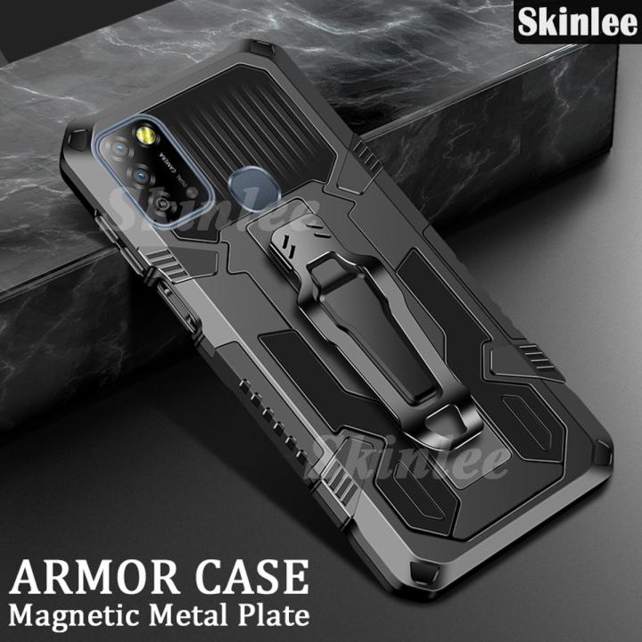 Phone Case for Infinix Smart with Metal Clip Back Cover for Infinix