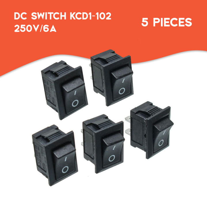 DC Mini On Off Switch 6A (5 Pieces) | Daraz.com.bd