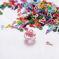 50 Pieces Colorful Small Mini Eyes Eye Needle Hook Eyelet Thread Gold Buckle Jewelry Making DIY. 
