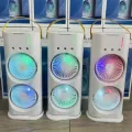 Rechargeable Double Ended Spray Fan with Remote Control, Portable Air Cooler with LED Light Air Humidifier.