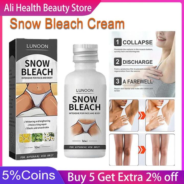 Snow Bleach Cream Private Parts Face And Body Fast Bleaching Underarm Strong Whitening Cream Bleach Whitening For Intimate Area