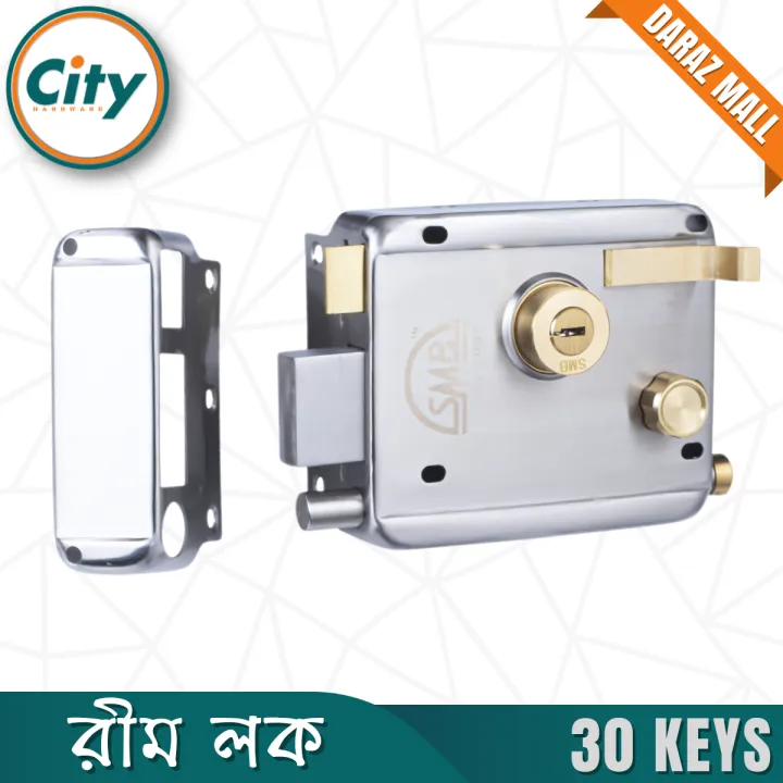 Auto%20Lock%20Security%20Lock%20Stainless%20Steel%20Heavy%20Rim%20Lock%20For%20Main%20Door%20Lock%20With%20Many%20Keys%20-%20Image%202