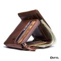 Avro Premium Elegant And Comfortable Trifold 100% Genuine Cow Leather Money Bag For Man Stylish Export Quality Wallet For Men. 