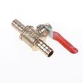 8mm 5/16" Hose Barb Inline Brass Water/Air Gas Fuel Line Shut-Off Ball Valve  6mm. 