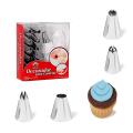 12 Piece Cake Decorating Set Frosting Icing Piping Bag Tips with Steel Nozzles. Reusable & Washable. 