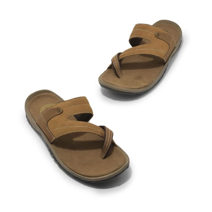 Woodland Leather Sandal For Men - 3767120 Camel