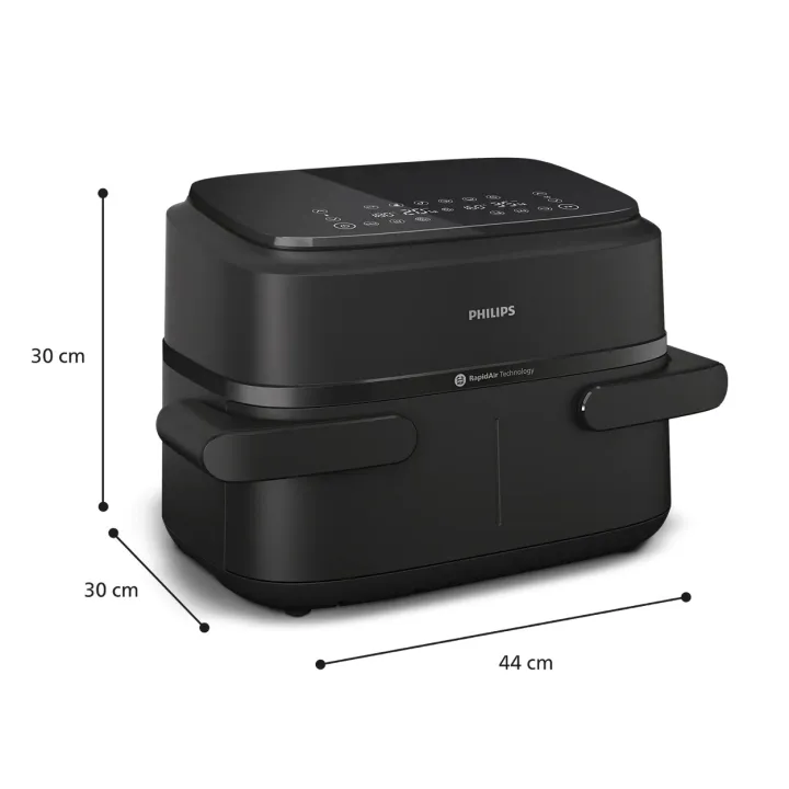 Philips%20NA150/09%207.1L%20Dual%20Basket%20Air%20Fryer%20%E2%80%93%202450W%20Rapid%20Air%20Technology%20-%20Image%205