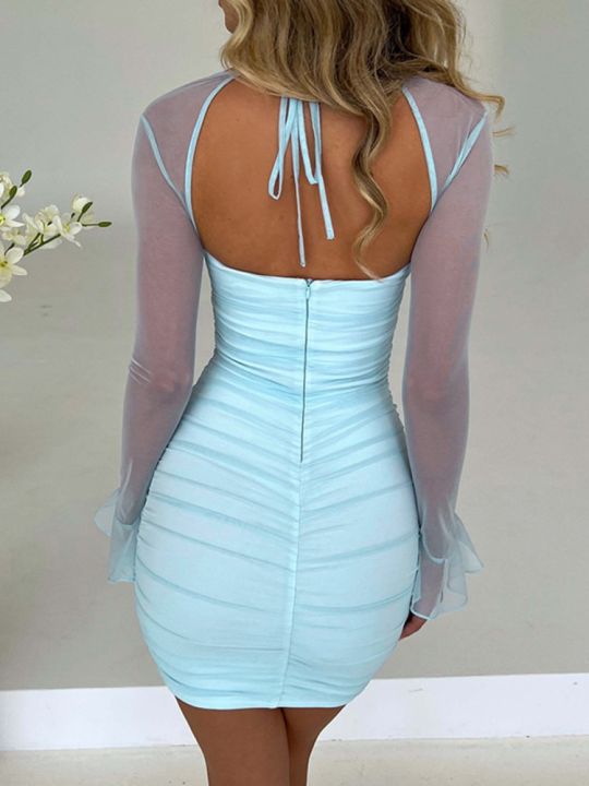 Mozision%20Elegant%20Backless%20Mini%20Dress%20For%20Women%20Robe%20Two%20Layer%20Mesh%20Full%20Sleeve%20Zipper%20Bodycon%20Party%20Short%20Dress%20Vestido%20-%20Image%205