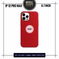 Ip {12 pro max} অফিসিয়াল সিলিকন কেস-অ্যাপেল লোগো সহ 6.7 ইঞ্চি. 