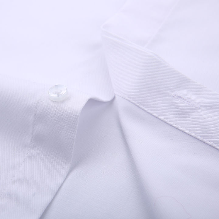Men's%20Classic%20Fly%20Front%20Placket%20French%20Cuffs%20Dress%20Shirt%20Without%20Pocket%20Full%20Sleeve%20Standard-fit%20Banquet%20Wedding%20White%20Shirts%20-%20Image%204