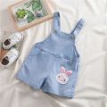 【Limited stock】 IENENS Summer Kids Baby Boys Jumper Pants Denim Clothing Shorts Jeans Overalls Toddler Infant Girl Playsuit Clothes Trousers. 