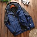 Winter 2 In 1 Warm Jacket Sportwear Ski Camping Coat Softshell Waterproof Outdoor Jacket Men Windbreaker Climbing Hiking Coats. 