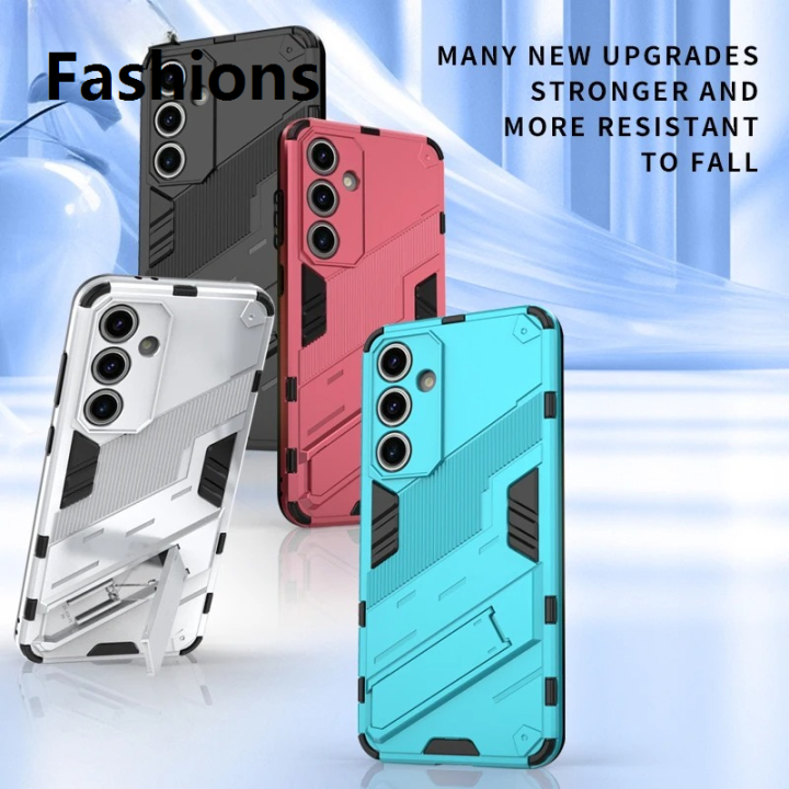 Fashions Affordable Armor Shockproof Protective Magnetic Holder Case for Samsung Galaxy S25 S24 S23 S22 S21 Ultra Plus S24FE S23FE S25 Edge Cover