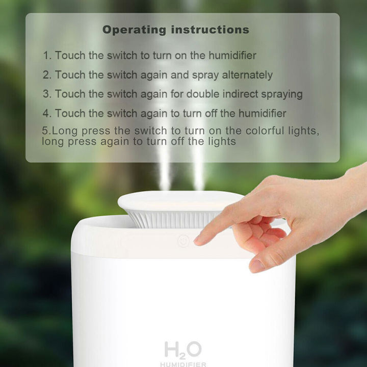 Xiaomi%20Diffusion%20Aromatherapy%20Humidifier%20Large%20Capacity%203.3L%20Double%20Spray%20Portable%20USB%20Ultrasonic%20Cold%20mist%20Sprayer%20With%20Colourful%20Night%20Light%20-%20Image%206