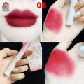8 Pcs/set of Cigarete tube lip glaze set matte white lipstick student gift Lipstick set- 8 color/set Box. 