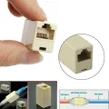 Cat5 RJ45 Coupler Jointer Network Cable Extender Adapter Connector for Ethernet Cable Female to Female. 