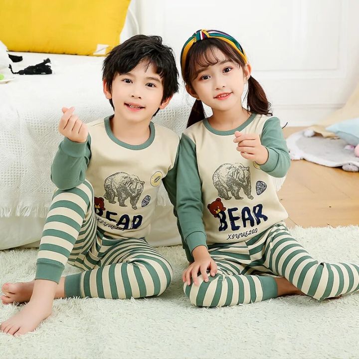 Toddler%20Girls%20Boys%20Clothes%20Children's%20Cotton%20Pajamas%20Set%20Teenages%20Sleepwear%20Baby%20Nightwear%202PCS%20Pyjamas%20For%20Kids%206%208%2010%2012Years%20-%20Image%207