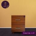 Andormahal Bedside Table with double Drawer (MDF). 