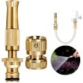 High Pressure Water Gun Household Pure Copper Direct Spray Gun Flower Watering Tool Adjustable Pressure Washer.