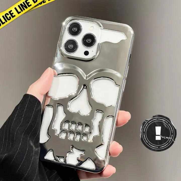HOCE%20Cool%20Skeleton%20Phone%20Cases%20for%20iPhone%2017%2016%2015%2014%2013%2012%2011%20Pro%20Max%2014%2015%2016%20Plus%2011%20Case%20Luxury%20Plating%20Halloween%20Skull%20Cover%20-%20Image%208