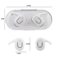 B2 TWS wireless bluetooth headset stereo sports Earphone LED lighting binaural call Headphone Simple Fidelity design. 