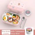 304 Stainless Steel Lunch Box Bento Box For School Kids Office Worker 2layers Microwave Heating Lunch Container Food Storage Box. 