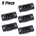5 PCS 2 PIN AC POWER SOCKET CONNECTOR IEC320 C8. 