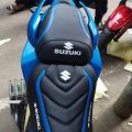 Suzuki gixxer fi blue modified seat cover. 