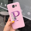 For Samsung Galaxy J4 Plus 2018 Case Cute Letters Alphabet Custom Name Phone Cases For Samsung J4 J4+ J 4 J4Plus 2018 Soft Cover. 