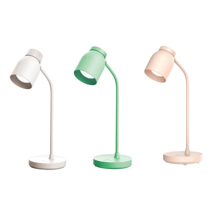 YAGE T119C Rechargeable USB Table Desk Lamp 3 Mode White Warm Eye Protection Care Soft Light LED Reading Night Touch Control