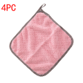 Thickened Dishcloths Table Cleaning Dish Cloth 4pcs Kitchen Towels Absorbent Scouring Pad Non-Stick Oil Kitchen Tool Rags Gadget. 