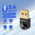 150M Bluetooth 5.4 Adapter Free Driver USB Bluetooth Dongle Adapter for PC Windows 11/10/8.1 Mouse Keyboard Audio Receiver. 