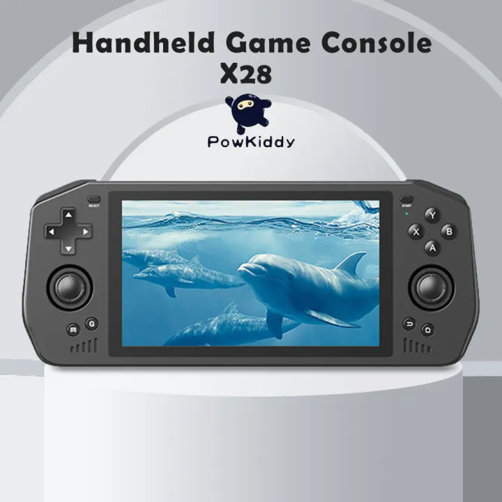 Powkiddy X28 Android Handheld Game Console 5.5 Inch Touch HD Screen 5000mAh WIFI Handheld Retro Game Console Gaming Device