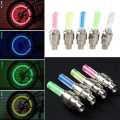2PCS Bicycle Car LED Neon Tire Wheel Gas Nozzle Valve Glow Stick Light For Bike/Car/Motorbike.
