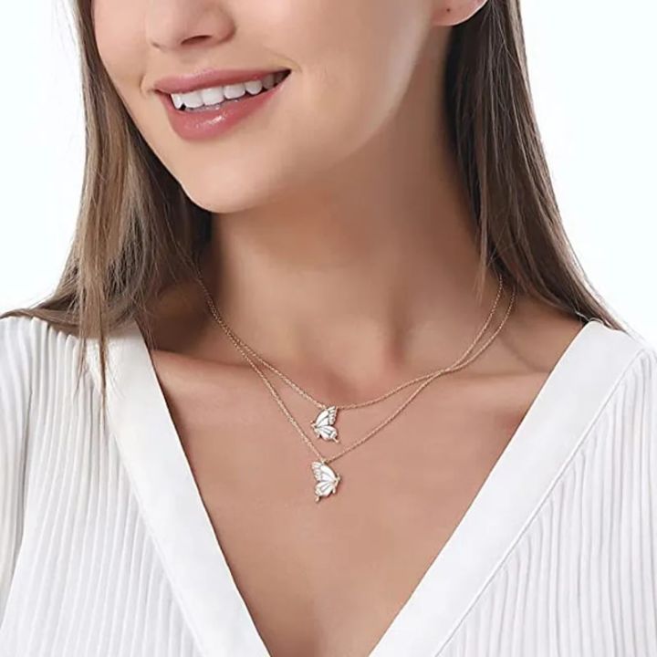 Best%20Friend%20Butterfly%20Necklace%20for%20Women%20Friendship%20Necklace%20Animal%20Card%20Clavicle%20Chain%20Pendant%20Mother%20Day%20Gift%20Designer%20Jewelry%20-%20Image%204
