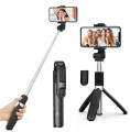 XT-02 Flexible 2 in 1 Bluetooth Selfie Stick Horizontal and Vertical Shooting Mobile Phone Tripod Remote Control Selfie Stand. 