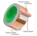 20M 25M Copper Tape Snail Adhesive EMI Shielding Conductive Adhesive Foil Tape for Stained Glass Paper Circuit Electrical Repair.