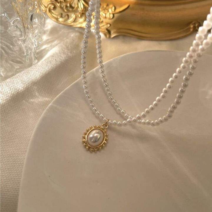 Trendy%20Double%20Layer%20Pearl%20Necklaces%20for%20Girls%20Choker%20Simple%20Stylish%20-%20Fashionable%20Necklace%20for%20Women%20New%20Collection%20Party%20Gift%20Jewelry%20-%20Image%207