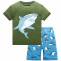 New Design Dinosaur Boys Pajamas Sets Children's Pyjama Boy's Sleepwear Suit Telescope Kids Pjamas home wear Costumes Nightgown.