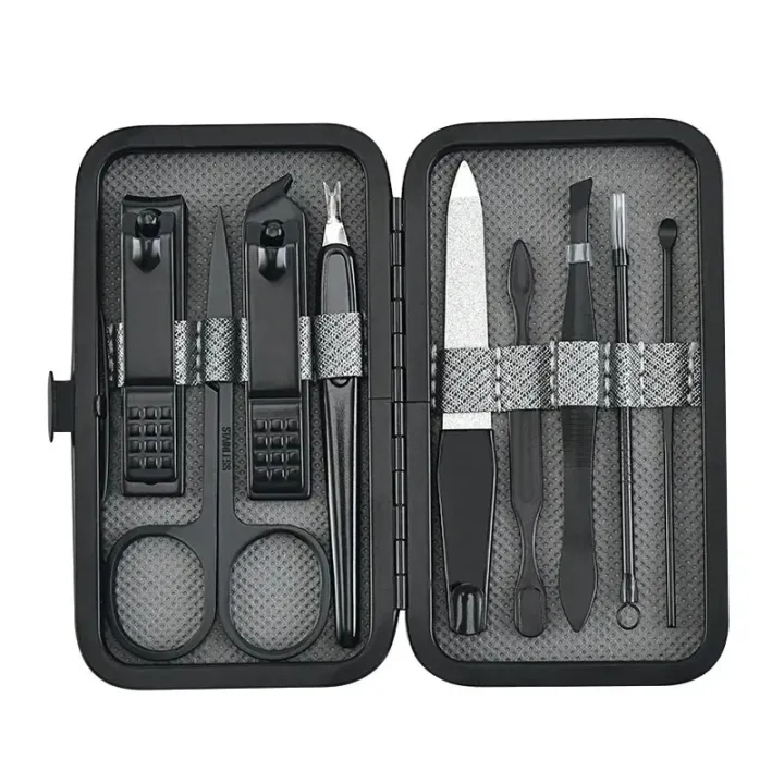 9Pcs%20Nail%20Clippers%20Manicure%20Set%20Portable%20Travel%20Stainless%20Steel%20Nail%20Cutter%20Pedicure%20Tool%20Kit%20Fingernail%20Suit%20-%20Image%204